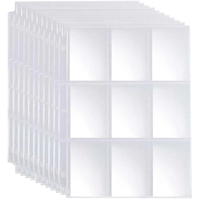 50pcs 9 Pocket Trading Gaming  - Card Penny Sleeve 评论和价格