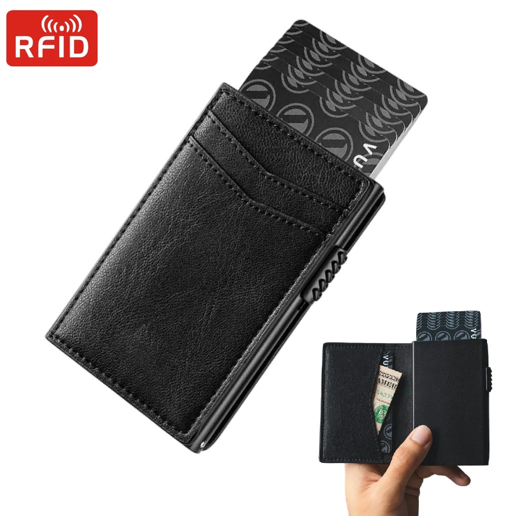 Mens Minimalist Wallet Luxury  - Card Top Loader 评论和价格