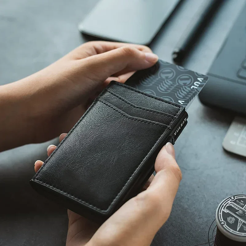 Mens Minimalist Wallet Luxury  - Card Top Loader 评论和价格