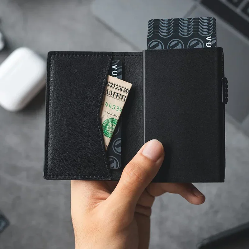 Mens Minimalist Wallet Luxury  - Card Top Loader 评论和价格