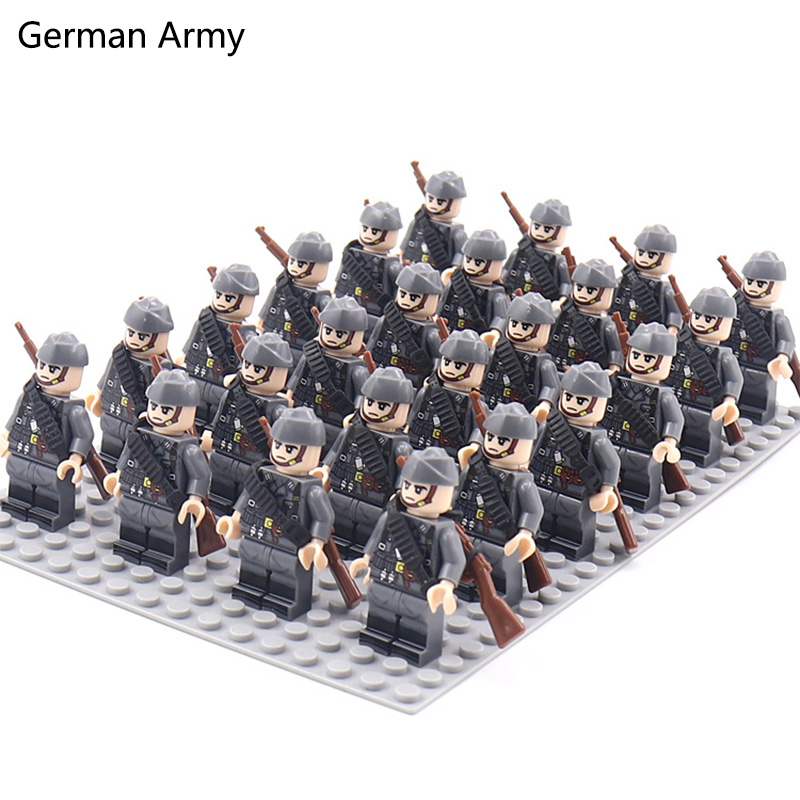 WW2 24pcs/Lot Military Soldier - Lego Set Creator 评论和价格
