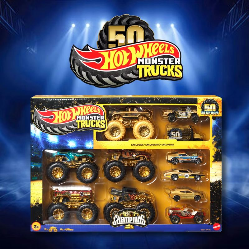 Hot Wheels Monster Truck 50th  - Hot Wheels Car Monster Trucks 评论和价格