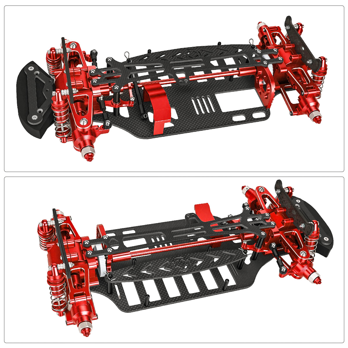 Aluminum & Carbon Fiber Frame  - Tamiya Model Rc Car 评论和价格