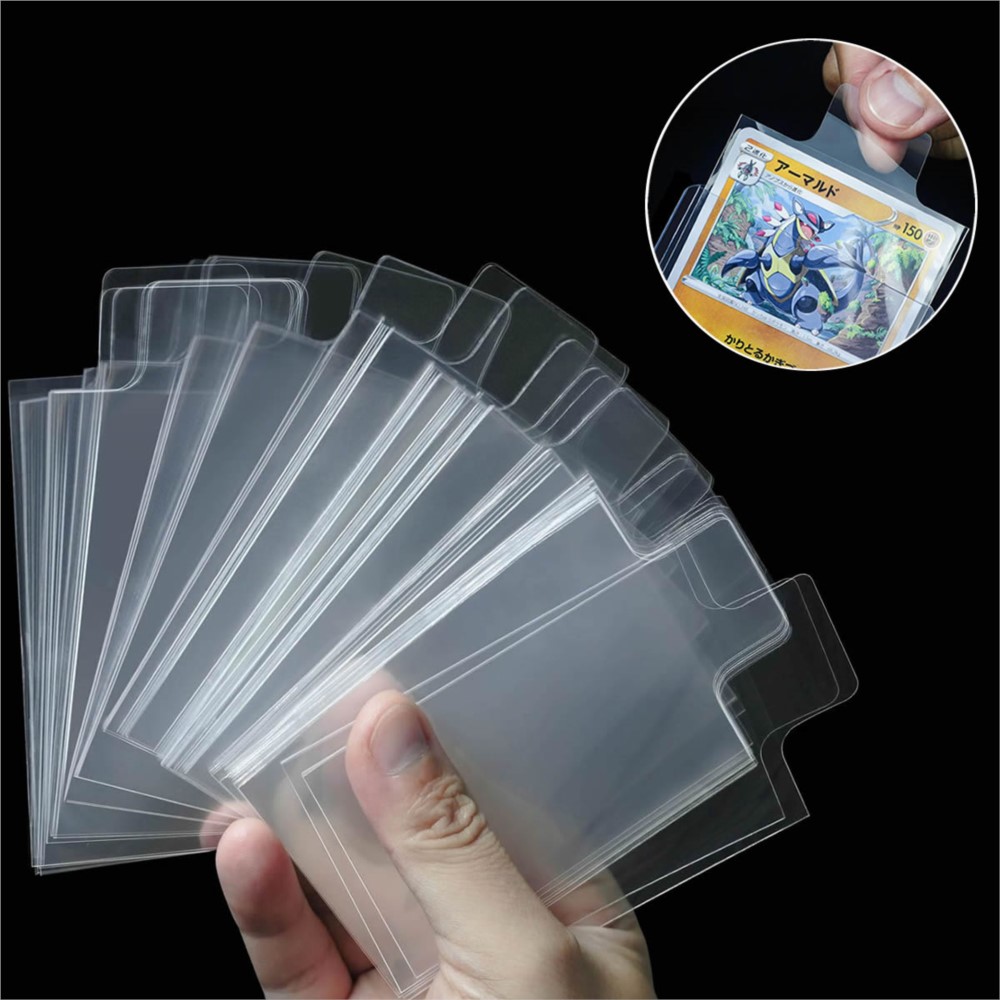 100-500Pcs Transparent Raised  - Card Penny Sleeve 评论和价格