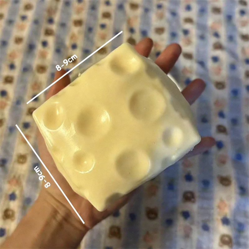 ◔Jumbo Cheese Cube Stress Ball - Fidget Cube Original 评论和价格