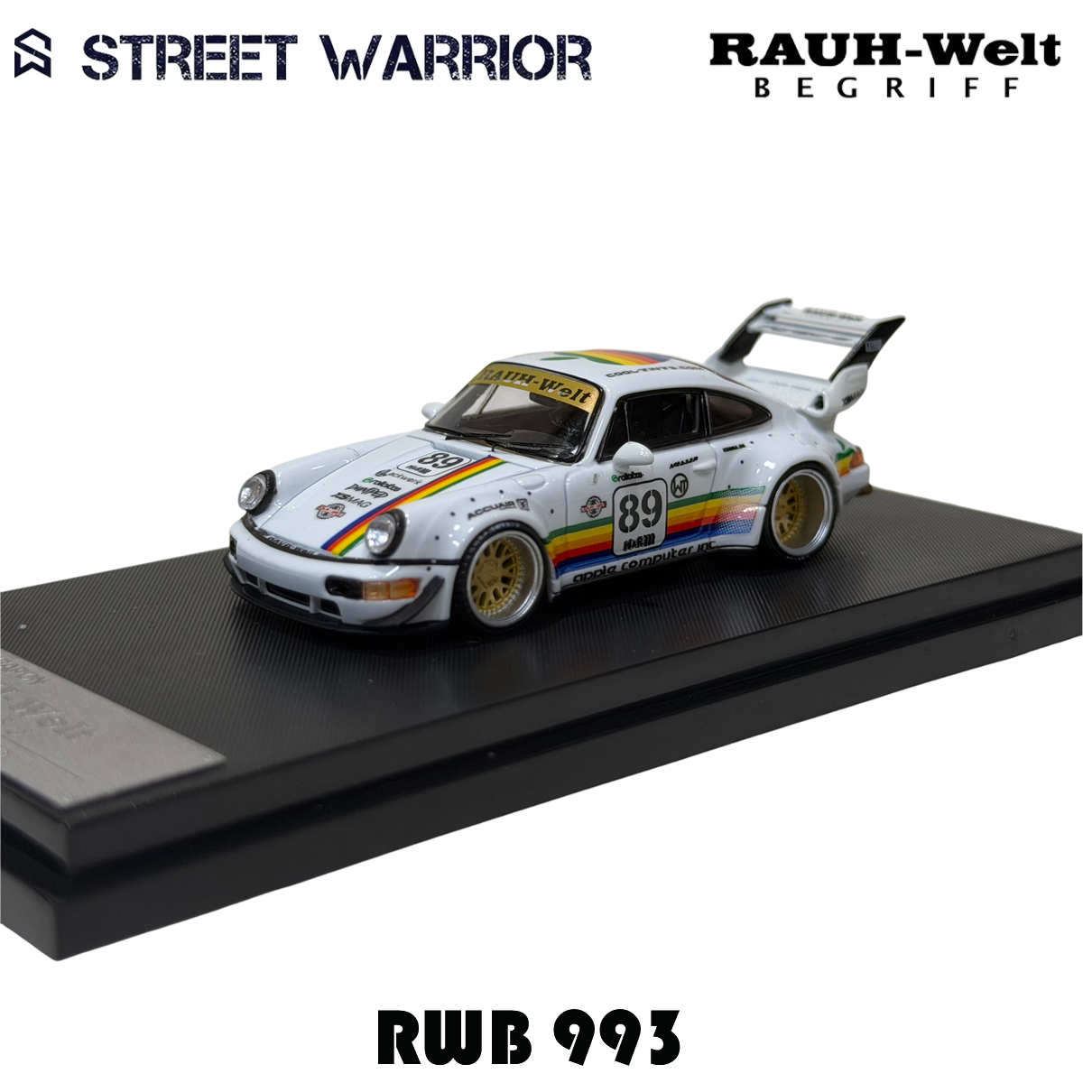 SW In Stock 1:64 RWB 993 Black - Die Cast Car 1 64 评论和价格